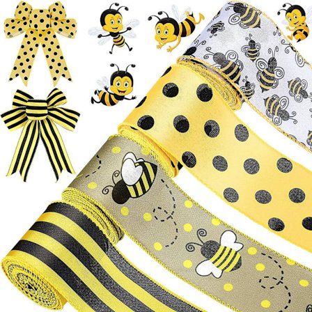 Bi-band med prickar och trådkant, vertikalrandig band, 26 meter