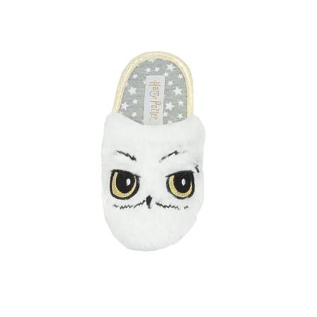 Harry Potter Girls Hedwig Owl Plysch Tofflor 10 Uk Child White
