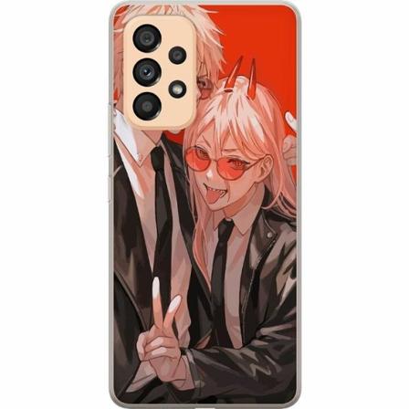 Samsung Galaxy A53 5g Genomskinligt Skal Chainsaw Man