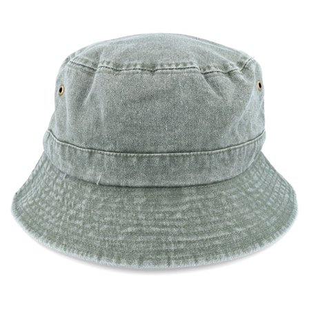 Jaxon & James - Grøn bucket Hat - Packable Cotton Olive Bucket @ Hatstore