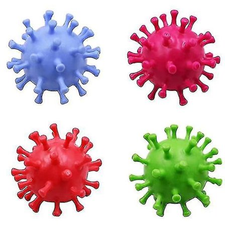 4-pakke Covid 19 Coronavirus Squeeze Stress Ball