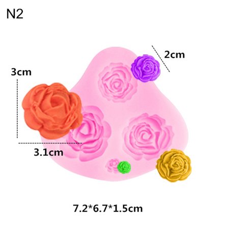 3D Silikon mould Godis Choklad DIY Cake Cookie Cupcake