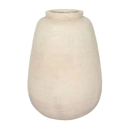 Beige MgO-maljakko 43x43x61cm – Sisä-/ulkokäyttöön