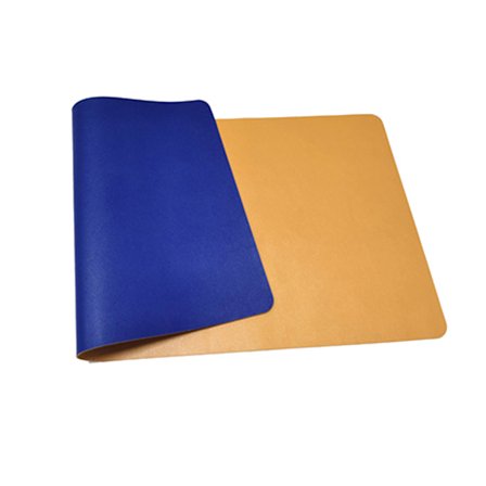 Tietokoneen pöytäalusta Yksinkertainen Liukumaton Ylisuuri Vedenpitävä Yksivärinen PU Nahkainen Pöytäalusta Toimistoon Kotiin 300x800mm Kaksipuolinen 