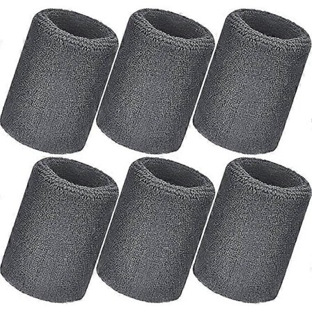 12 stk. Svedbånd Sports Armbånd Bomuld Svedbånd, God til Tennis, Basketball, Løb, Fitnesscenter, Træning [db]