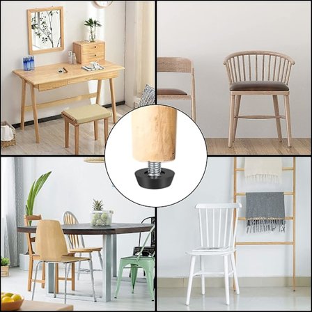 22 stk. Justerbare møbelnivelleringsben, m8 x 20mm, skrue nivelleringsfødder