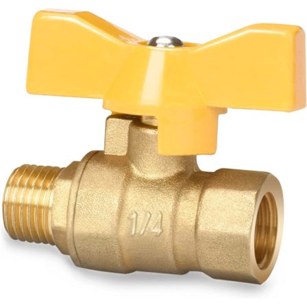Kuulipalloventtiili 1/4 tuumaa, sulkuventtiili, täysi virtaus, messinkinen kuulaventtiili 1/4 tuumaa w