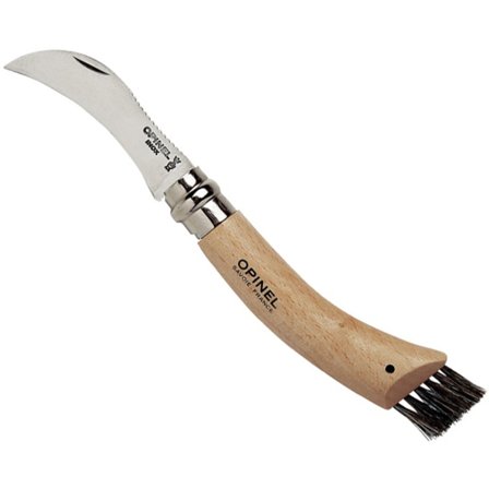Opinel Soppkniv 8 cm Bøk' - 'Stål og tre