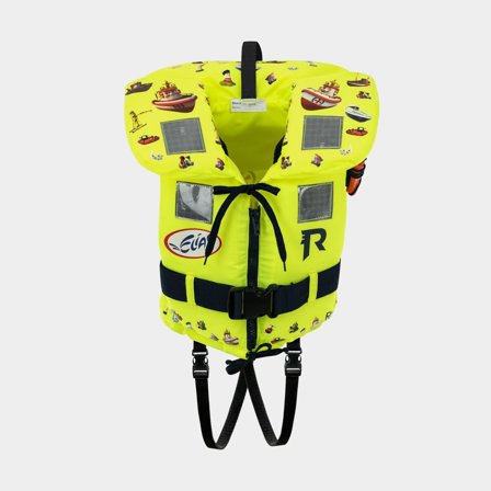 Chaleco salvavidas para niños Regatta Soft Elias 100N Lemon Elias Print, 15 - 30 kg