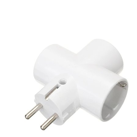 1Pc ABS Multiple Power Outlet Multi-stik 3-vejs Multiple Stik Socket Adapter