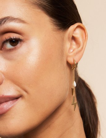 Edblad Peak Hoops Multi - Gold - ONE SIZE