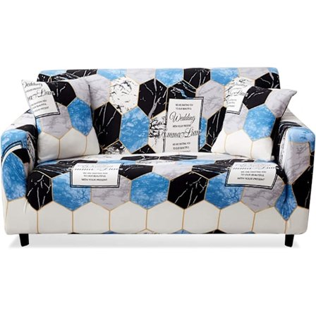 Sofföverdrag 1-sits soffaöverdrag elastiskt mjukt tyg 1-sits