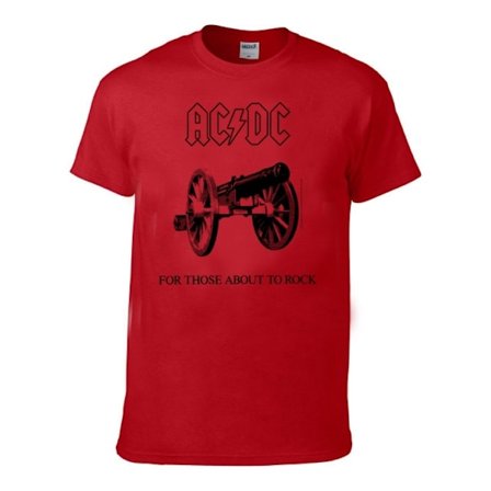 AC/DC For those about to rock Red Barn T-Shirt