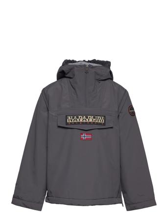K Rainforest Wi 2 Black 041 Outerwear Jackets & Coats Windbreaker Grå Napapijri*Betinget Tilbud