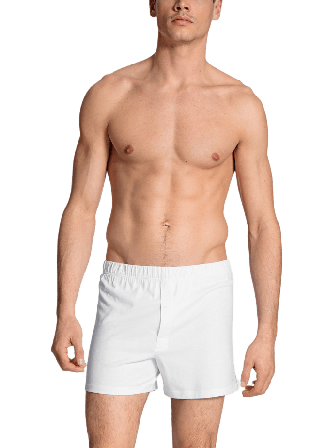 Calida Boxer shorts with fly Cotton Code Kalsonger Herr Vit XXL