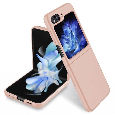 För Samsung Galaxy Z Flip5 5g Folding PC- phone case Ultratunnt, reptåligt gummibelagt cover