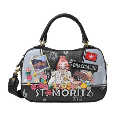 Braccialini HandTass , Zwart , Dames , Maat: ONE Size Handtassen