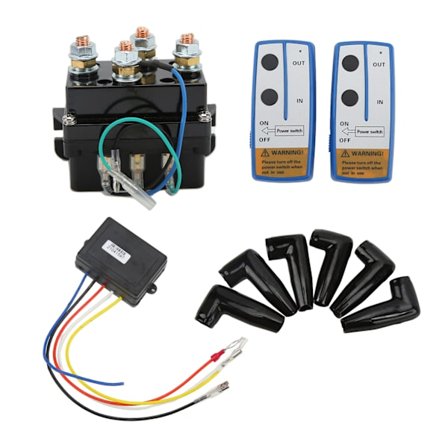 Kraftig 12V DC 500A Solenoid Spil Kontaktor Relæ Vejrbestandigt Stål til 8000lb-12000lb ATV UTV