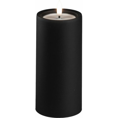 Konstsmide - LED-lys Blockljus svart 15cm Svart