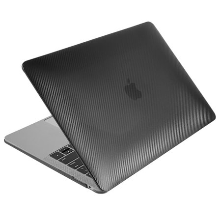 MacBook Air 13 Retina (A2179, 2020) / M1 (A2337, 2020) / (A1932, 2018-2019) cover i kulfiber - Sort