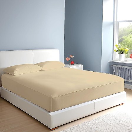 100% egyptisk bomull 10"/25cm djupa lakan - enkel - dubbel - king - super king