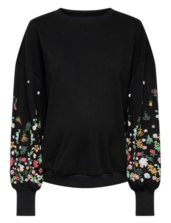 Only Maternity | Olmbrooke L/S O-Neck Flower Swt | L