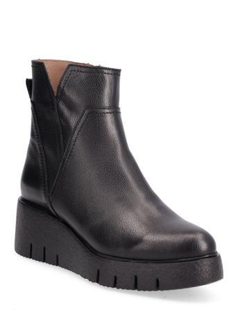 Indios Shoes Boots Ankle Boots Ankle Boot - Flat Musta Wonders