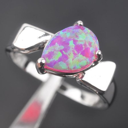 Silversmycken filled ring ROSA Brand Opal