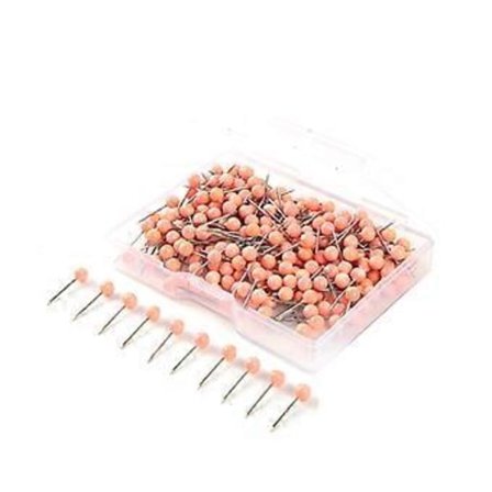 Farvede synåle kugleformede lange quiltnåle til stof syning DIY smykker tøjtilbehør (300 stk)