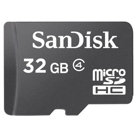 SanDisk Flashminnekort - 32 GB - Class 4 - microSDHC - svart