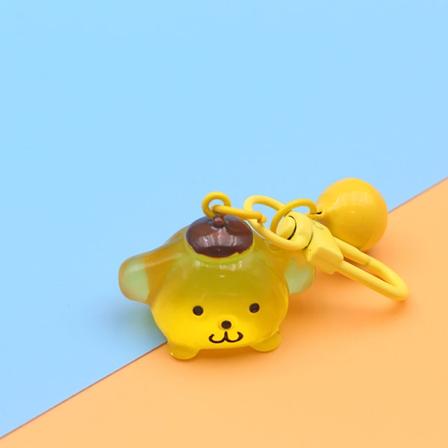 Lysende Sanrio nøkkelring Kuromi Melody Cinnamoroll anhengsnøkkel E