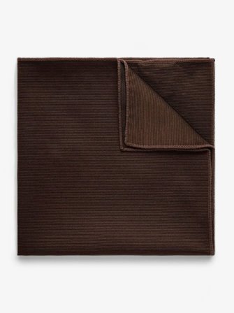 John Henric Men's Braunes Einstecktuch Size Onesize