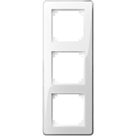 Schneider Electric Exxact Design Ram transparent, med dekorinlägg 3 fack, Strömbrytare & vägguttag