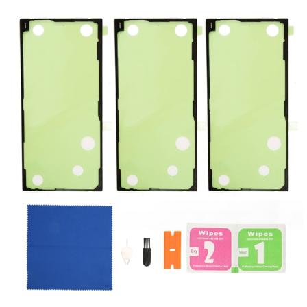 3PCS Telefon Bakdeksel Klistremerke Plast Bakdeksel Plate Lim Stift for Samsung Galaxy S22 Ultra 5G S908