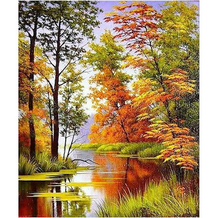 DIY 5D(50)30x40cm Diamantmaleri-sæt til voksne Diamant Pai