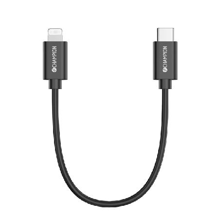 Champion Nordic Usb-c Till Lightning Kabel 30cm Övriga tillbehör Svart