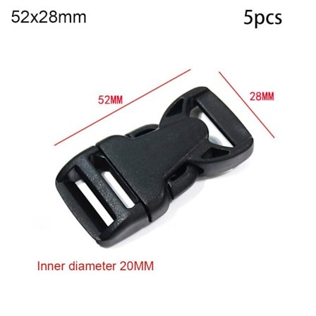 5 stk Sideutløserspenner Buet spenne 52X28MM