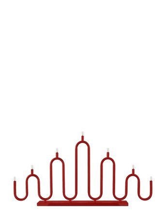 Candlestick Noel 7 Red Globen Lighting