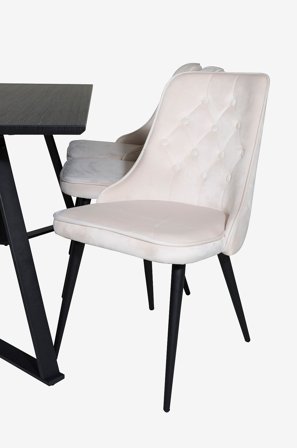 Venture Home - Stol Valleta, 2-pak - Hvid - Stole - Fra Homeroom