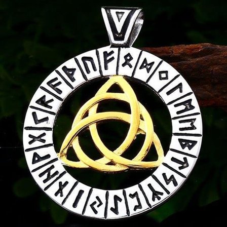 Pendant - Nordic Mythology - Celtic knot with runes