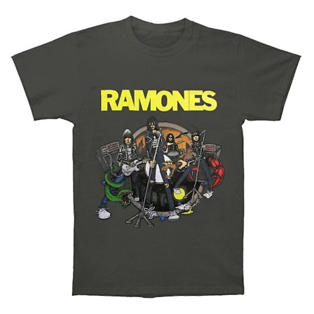 Ramones Road To Ruin Charcoal T-shirt