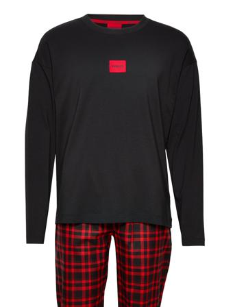 Flannel Long Set Pyjamas Multi/mønstret HUGO