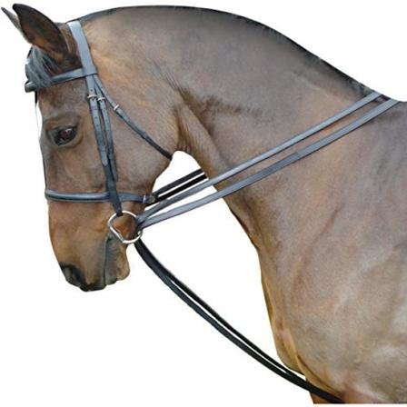Kincade Leather Draw Reins Set One Size Black