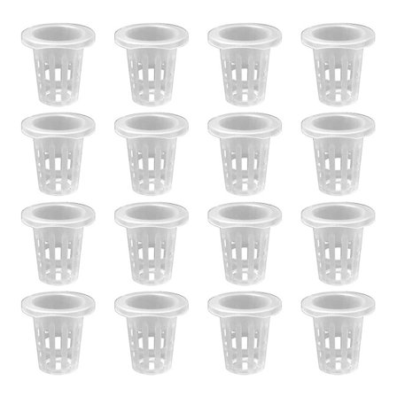 10 st genomskinliga hydroponiska planteringsnätkrukor i plast