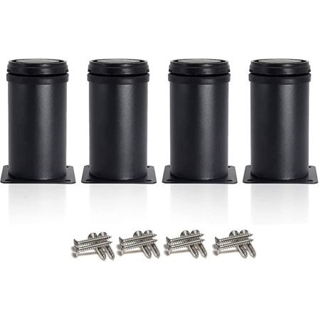 4 justerbare bein 80 mm høyde Tykkere ben til skapet