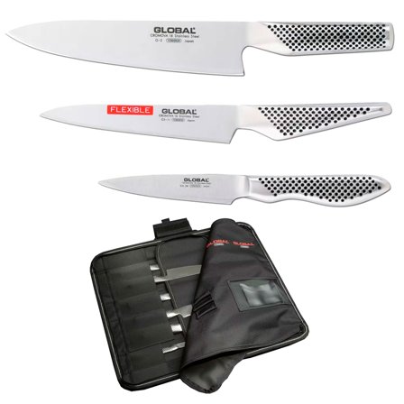 Global Knivsæt 3 dele + knivtaske til 11 knive | KitchenOne