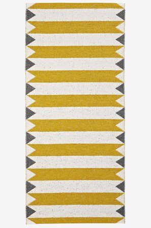 Horredsmattan - Plastteppe Peak 70 x 250 cm - Gul - Plasttepper - 70X250 - Fra Homeroom