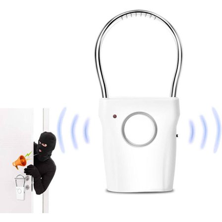 ING 120 desibelin ovikello-hälytin - Sormuksen muotoinen hälytysjärjestelmä kosketusanturilla - Soveltuu kodin turvallisuuteen ja lasten 