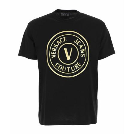 Versace Jeans Couture, T-Shirts Zwart, Heren, Maat:M