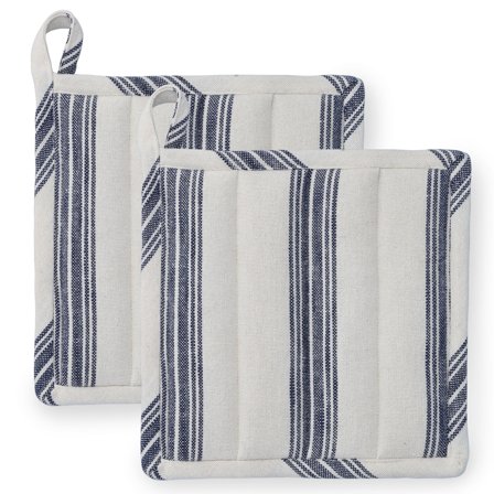 Rosendahl Textiles Garn grydelapper 22 x 22 cm 2-pak, blå | KitchenOne